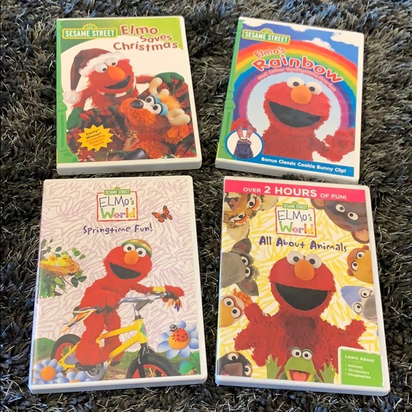 4 SESAME STREET Elmo Preschool Toddler DVDs - Picture 14 of 15